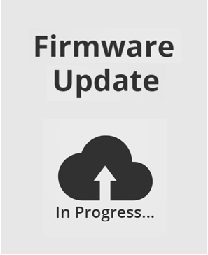 Firmware update in progress graphic