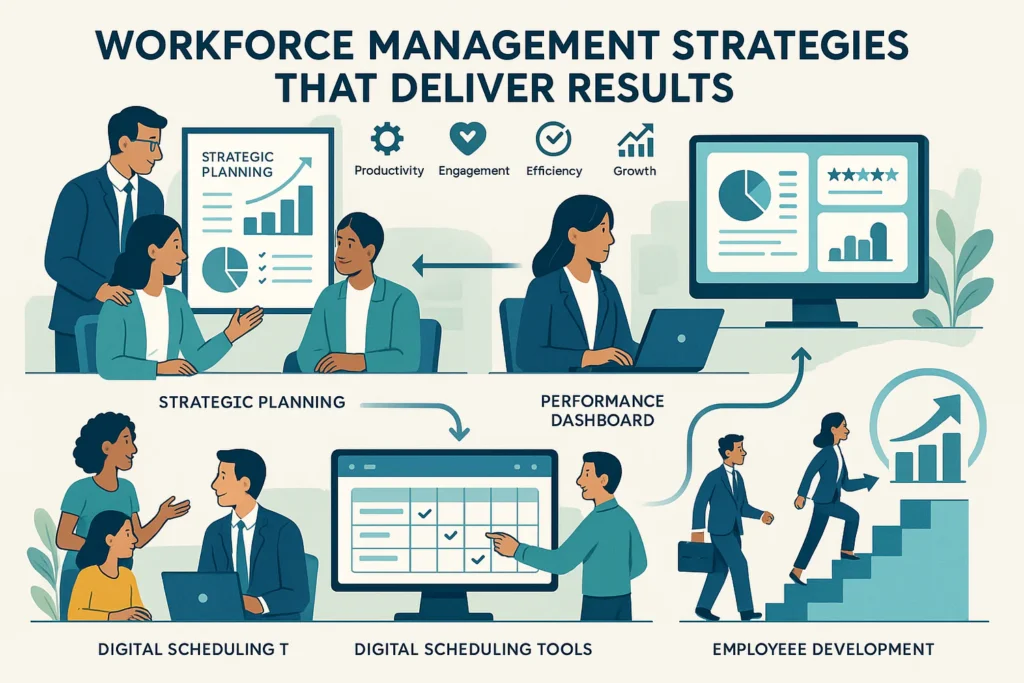 How to Design Workforce Management Strategies That Deliver - occupancy - footfall - sales conversion - POS- KPI's - Dwell - Queues - heatmap-people counter