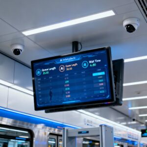 6 Best Queue Management Solutions (Features, Pricing) 2025 - realtime analytics - footfall - occupancy - people counting- Ai system - store traffic counter